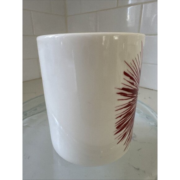 Starbucks Holiday Coffee Mug Red Fireworks Starburst 2014 Cup Christmas, Used - Picture 6 of 10